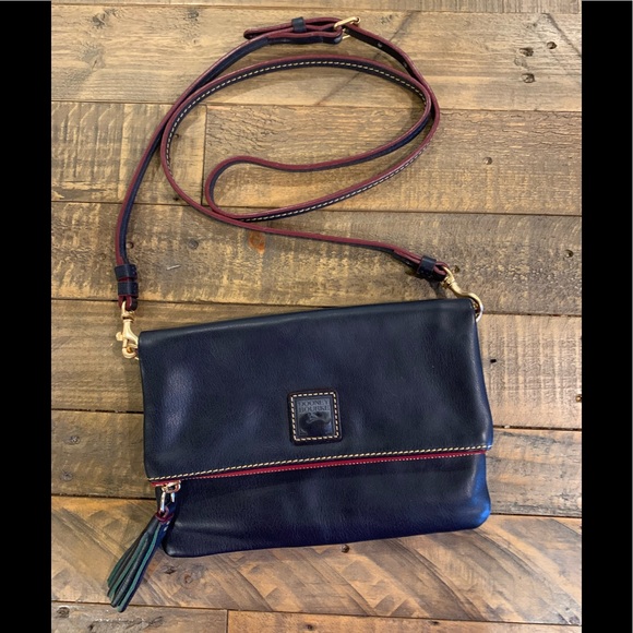 Dooney & Bourke Bags Dooney Bourke Leather Foldover Zip Crossbody